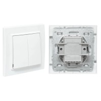 Минск Выключатель 2-кл. СП 10А (ERV10-023-10). Выключатель 2-кл. СП 10А. EKF