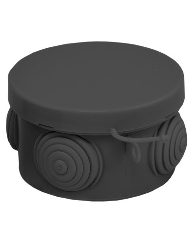 КМР-040-038 с крышкой (65х40) чёрная IP54 (plc-kmr-040-038-b). Коробка распределительная. EKF в Благовещенске