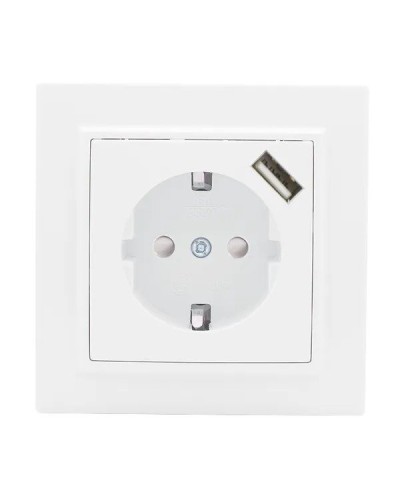 Минск Розетка 1-местная СП с/з 16А (ERR16-028-100-USB). Розетка 1-местная СП с/з 16А. EKF в Благовещенске