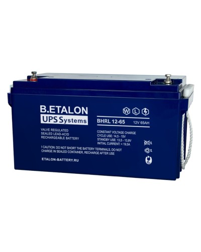 B.ETALON BHRL 12-65. Аккумулятор герметичный свинцово-кислотный. ETALON в Благовещенске