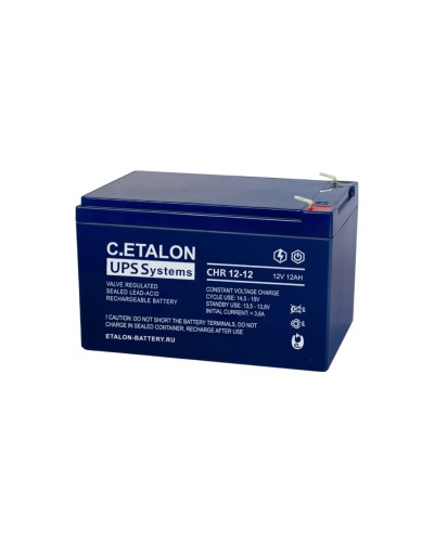 C.ETALON CHR 12-12. Аккумулятор герметичный свинцово-кислотный. ETALON в Благовещенске