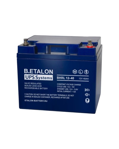 B.ETALON BHRL 12-40. Аккумулятор герметичный свинцово-кислотный. ETALON в Благовещенске