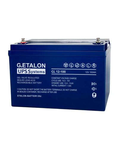 G.ETALON GL 12-100. Аккумулятор герметичный свинцово-кислотный. ETALON в Благовещенске