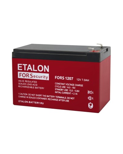 ETALON FORS 1207. Аккумулятор герметичный свинцово-кислотный. ETALON в Благовещенске