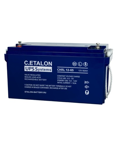 C.ETALON CHRL 12-65. Аккумулятор герметичный свинцово-кислотный. ETALON в Благовещенске