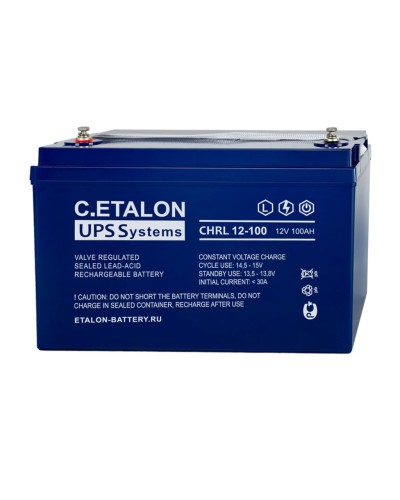 C.ETALON CHRL 12-100. Аккумулятор герметичный свинцово-кислотный. ETALON в Благовещенске