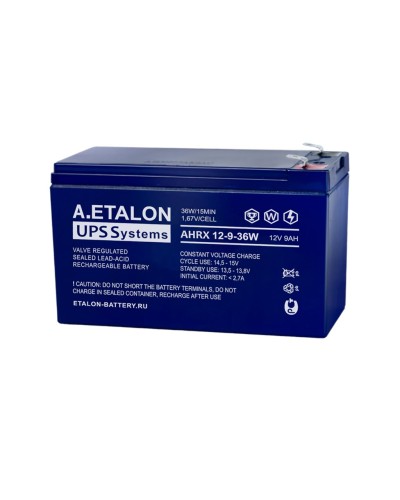A.ETALON AHRX 12-9-36W. Аккумулятор герметичный свинцово-кислотный. ETALON в Благовещенске