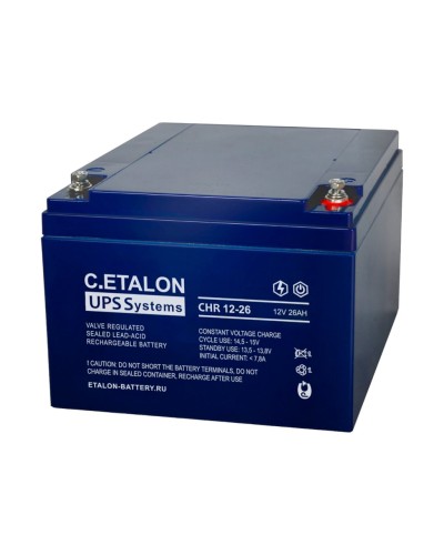 C.ETALON CHR 12-26. Аккумулятор герметичный свинцово-кислотный. ETALON в Благовещенске