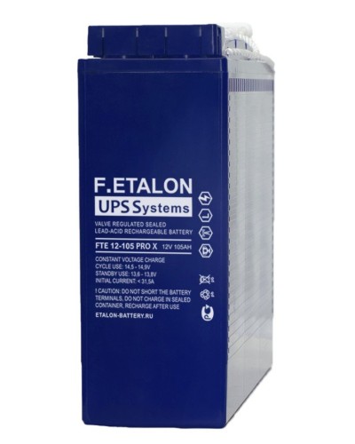 F.ETALON FTE 12-105 PRO X. Аккумулятор герметичный свинцово-кислотный. ETALON в Благовещенске