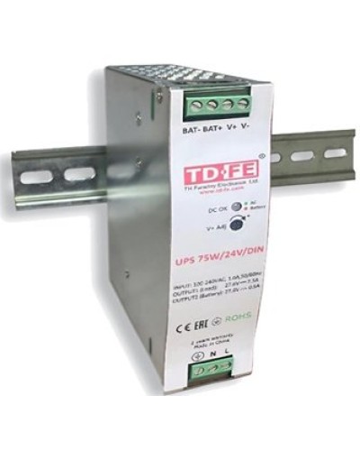 UPS 75W/24V/DIN. Блок бесперебойного питания. FARADAY в Благовещенске