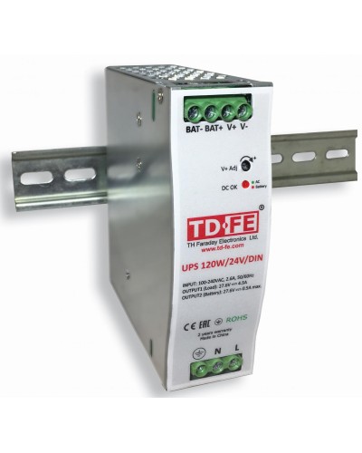 UPS 120W/24V/DIN. Блок бесперебойного питания. FARADAY в Благовещенске