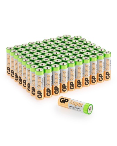GP Super Alkaline 15A AA (GP 15A-2CRVS80), упак. 80 шт.. Алкалиновые батарейки. GP Batteries в Благовещенске