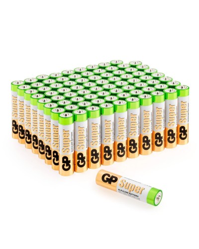 GP Super Alkaline 24A AAA (GP 24A-2CRVS80), упак. 80 шт.. Алкалиновые батарейки. GP Batteries в Благовещенске