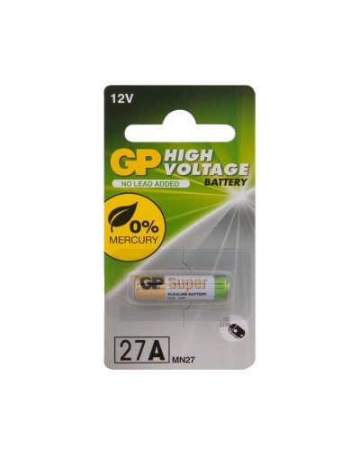 GP 27AF (GP 27AFRA-2C1), БЛИСТЕР. Высоковольтная батарейка 12В. GP Batteries в Благовещенске