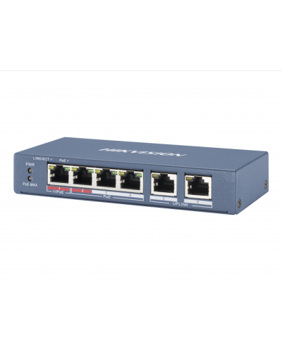 DS-3E0106HP-E. Коммутатор с питанием POE. Hikvision в Благовещенске