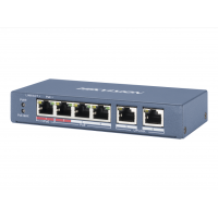 DS-3E0106P-E/M. Коммутатор с питанием POE. Hikvision