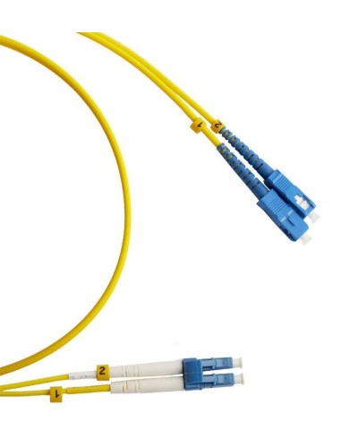 FC-D2-9-LC/UR-SC/UR-H-3M-LSZH-YL. Патч-корд волоконно-оптический LC/UPC-SC/UPC. Hyperline в Благовещенске