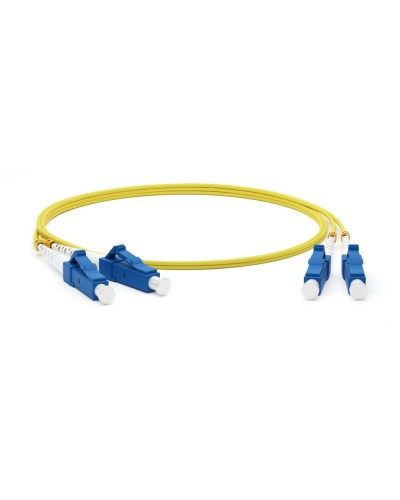 FC-D2-9-LC/UR-LC/UR-H-10M-LSZH-YL. Патч-корд волоконно-оптический одномодовый. Hyperline в Благовещенске