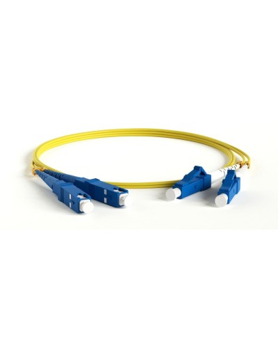 FC-D2-9A1-LC/UR-SC/UR-H-1M-LSZH-WH. Патч-корд волоконно-оптический LC-SC. Hyperline в Благовещенске
