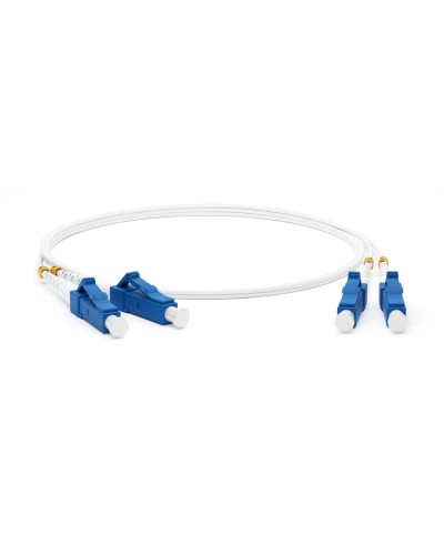 FC-D2-9A1-LC/UR-LC/UR-H-3M-LSZH-WH. Патч-корд волоконно-оптический одномодовый. Hyperline в Благовещенске