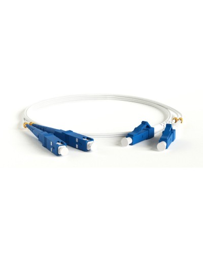 FC-D2-9A1-LC/UR-SC/UR-H-3M-LSZH-WH. Патч-корд волоконно-оптический LC-SC. Hyperline в Благовещенске