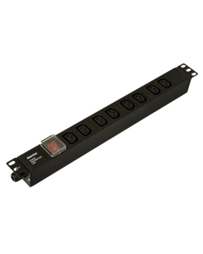 SHE19-8IEC-S-CB. Блок розеток 19. Hyperline в Благовещенске
