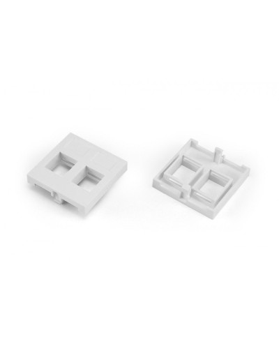 SIP2-2N-M45-45. Вставка 45x45 (аналог Mosaic) для 2х модулей формата Keystone Jack. Hyperline в Благовещенске