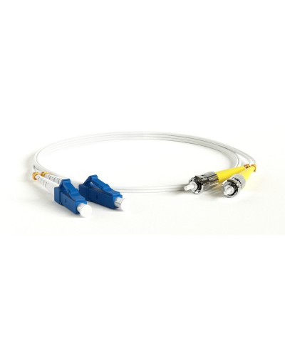 FC-D2-9A1-LC/UR-ST/UR-H-1M-LSZH-WH. Патч-корд волоконно-оптический ST-LC. Hyperline в Благовещенске