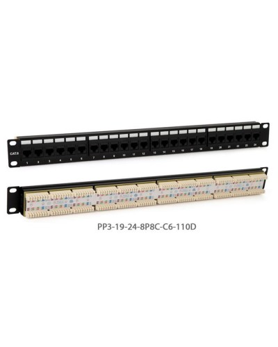 PP3-19-24-8P8C-C5E-110D. Патч-панель 19. Hyperline в Благовещенске