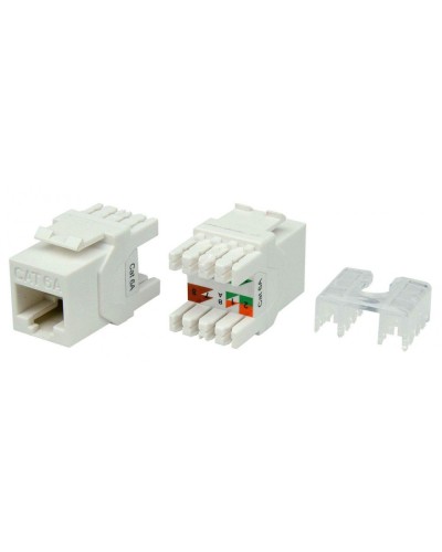 KJ8-8P8C-C6A-180-WH. Вставка Keystone Jack RJ-45. Hyperline в Благовещенске