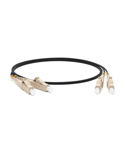FC-D2-50-LC/PR-LC/PR-H-1M-LSZH-BK. Патч-корд волоконно-оптический многомодовый. Hyperline в Благовещенске
