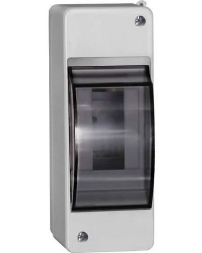 Корпус пластиковый КМПн 2/2 IP30 белый KREPTA 3 (MKP42-N-02-30-20). Щиток модульный с прозрачной дверцей, настенный. IEK в Благовещенске