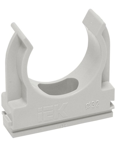 Держатель с защёлкой D20 серый ELASTA (100 шт) (CTA10D-CF20-K41-100). Держатель с защёлкой. IEK в Благовещенске
