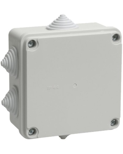 Коробка распаячная КМ41234 100х100х50 открытой проводки IP55 6 гермовводов серая (UKO11-100-100-050-K41-55). Коробка распаячная безгалогенная (HF). IEK в Благовещенске