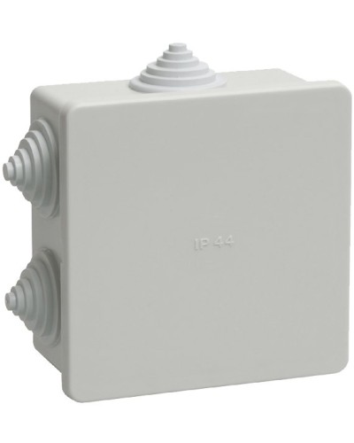 Коробка распаячная КМ41235 85х85х40 открытой проводки IP44 6 гермовводов серая (UKO11-085-085-040-K41-44). Коробка распаячная безгалогенная (HF). IEK в Благовещенске