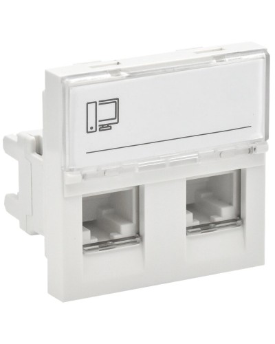 Розетка RJ45 кат.5E PRIMER РКИ-22-00-П-5 белый IEK (PR-KK40D-RI-0-2-2C5EU-K01). Розетка RJ-45. IEK в Благовещенске
