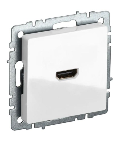 Розетка HDMI РHDMI-0-БрБ белая BRITE (BR-H10-K01). Розетка HDMI. IEK в Благовещенске