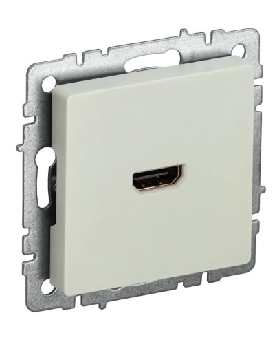 Розетка HDMI РHDMI-0-БрКр бежевый BRITE (BR-H10-K10). Розетка HDMI. IEK в Благовещенске