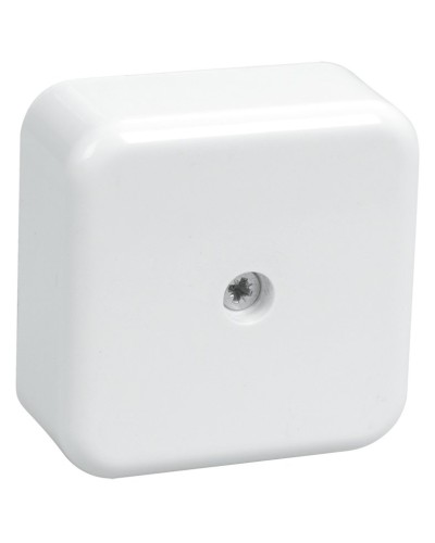 Коробка распаячная КМ41206-01 50х50х20 открытой проводки (4 клеммы 3 мм²) белая (UKO10-050-050-020-K01). Коробка распаячная безгалогенная (HF). IEK в Благовещенске