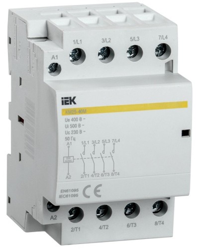 Контактор модульный КМ25-40М AC/DC (MKK21-25-40). Контактор модульный. IEK в Благовещенске