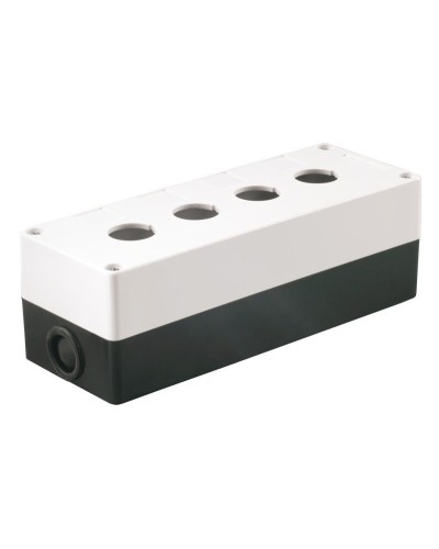 Корпус КП104 для кнопок 4 места белый (BKP10-4-K01). Корпус для кнопочных постов. IEK в Благовещенске