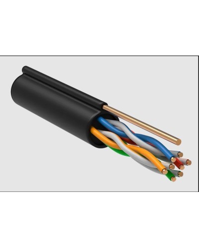 GENERICA U/UTP 5E 24AWG 4PR LDPE трос черный (BC3-C5E04-159-305-R-G). Кабель «витая пара» (LAN) для структурированных систем связи. IEK в Благовещенске