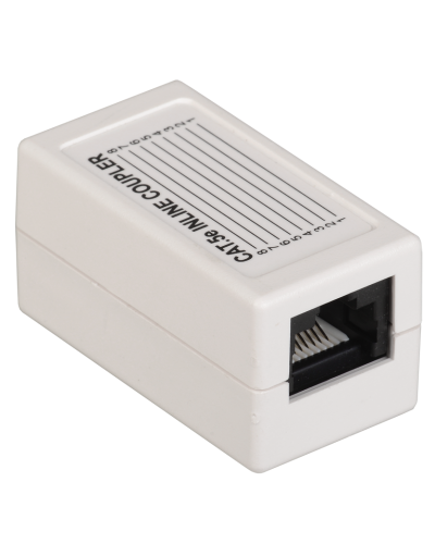 CS70-1C5EU. Проходной адаптер категория 5Е UTP тип RJ45-RJ45, белый. ITK в Благовещенске
