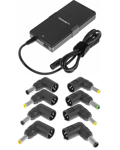 Блок питания Ippon S65U автоматический 65W 15V-19.5V 11-connectors 3.5A 1xUSB 2.1A, LED индикатор (651781). Блок питания. Ippon в Благовещенске