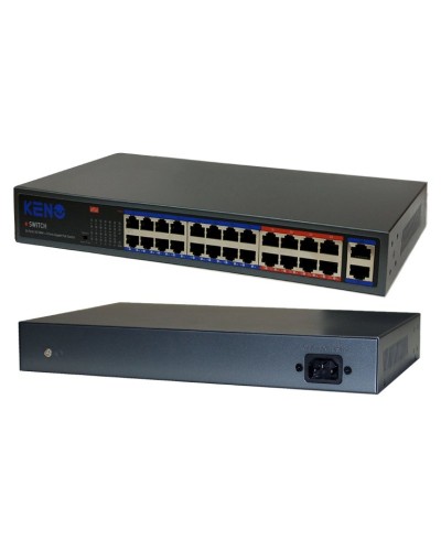 KN-SW2402POE+. Коммутатор с питанием по PoE. KENO в Благовещенске