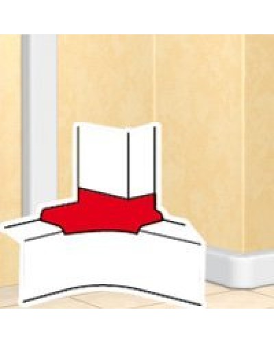 Отвод угловой для короба DLP 35х80/105, 50х80/150 (010763): Отвод угловой в Благовещенске
