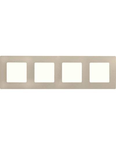 Рамка 4 поста ETIKA, слоновая кость (672514). Рамка. LegranD в Благовещенске