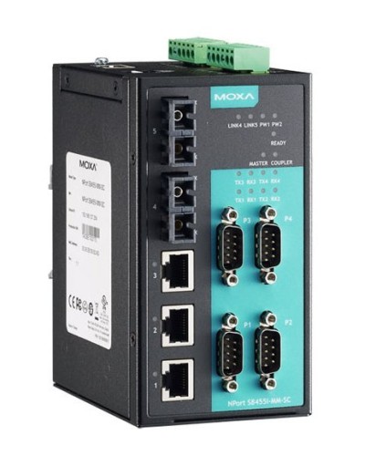 NPort S8455I-SS-SC. 4-портовый преобразователь. MOXA в Благовещенске