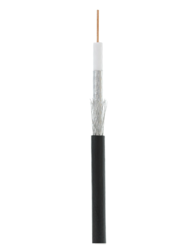 RG-6 CCS, Out, PE (UEC-C2-32123B-BK-3). Кабель коаксиальный омедненный. NETLAN в Благовещенске