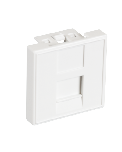 EC-IMF-1-WT-10 (10шт). Вставка 45x45 (Mosaic) для 1 модуля Keystone Jack. NETLAN в Благовещенске